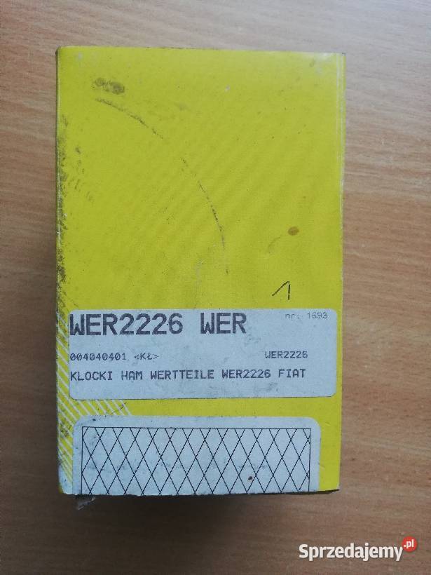 Fiat punto panda klocki hamulcowe osobowe wielkopolskie Dąbie