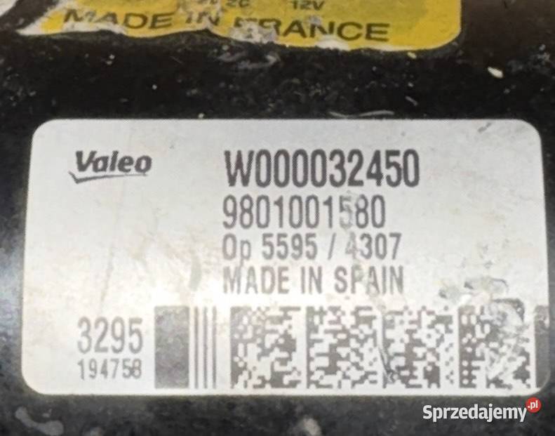 MECHANIZM WYCIERACZEK SILNIK CITROEN C4 CATCUS Rok produkcji 2015 Części samochodowe Sosnowiec sprzedam