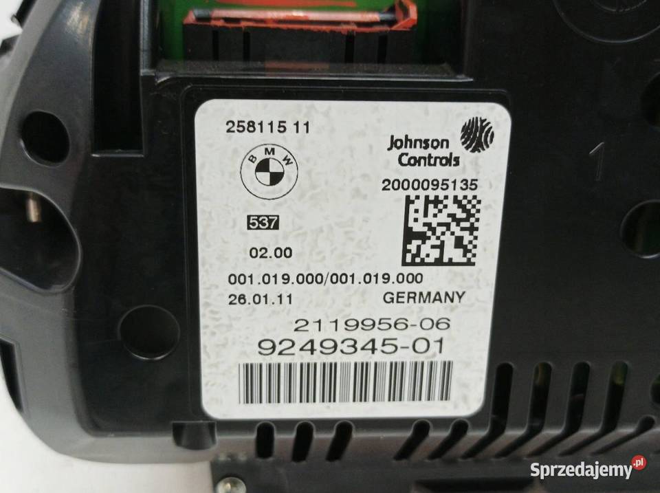 LICZNIK 9249345 20 D 183 Bmw Seria 5 VI 2010 świętokrzyskie