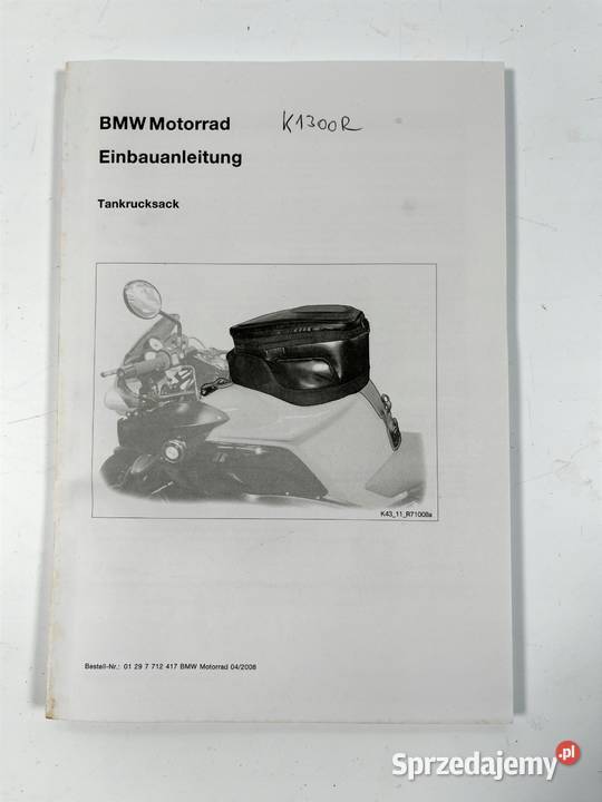 BMW K 1300 R K43 Instrukcja montażu sakwy Łobżenica