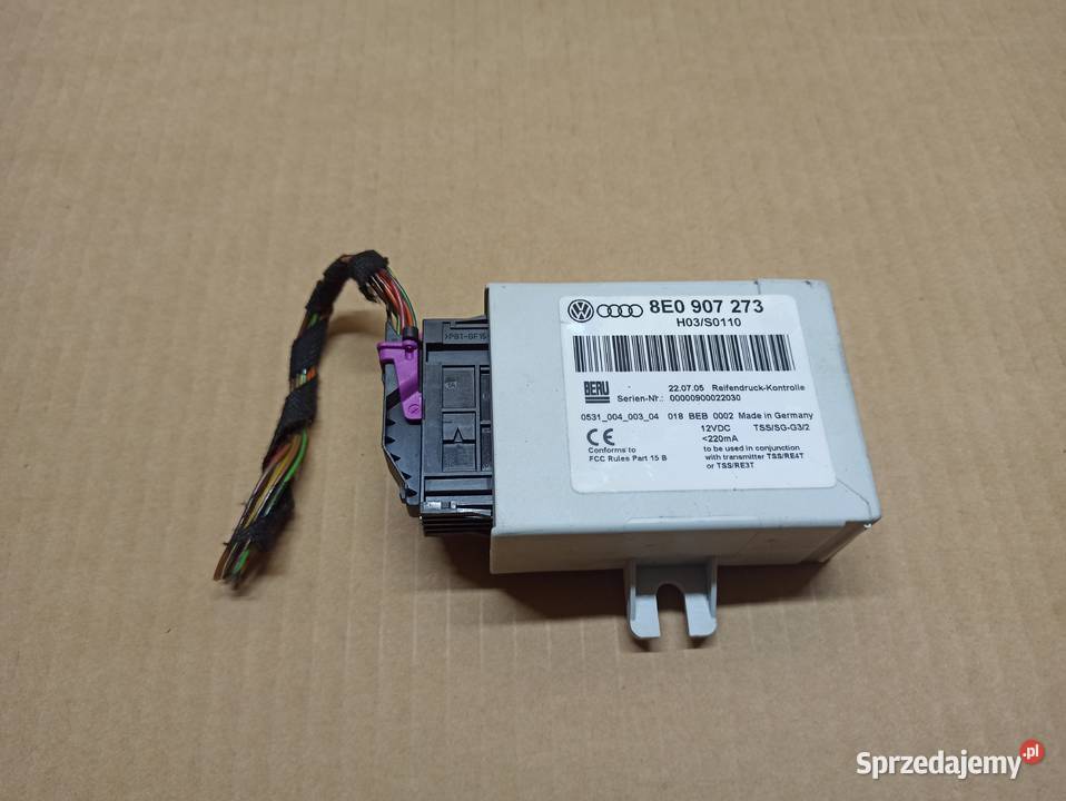 AUDI A4 B7 MODUŁ CIŚNIENIA OPON 8E0907273A Bolesławiec