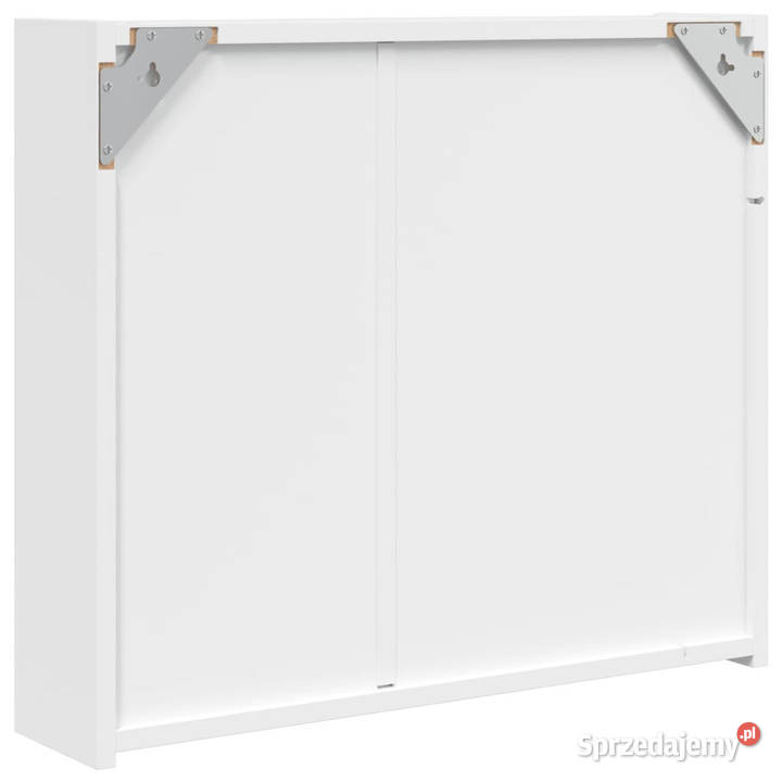 Szafka łazienkowa z lustrem i LED biała 60x13x52 Meble Warszawa