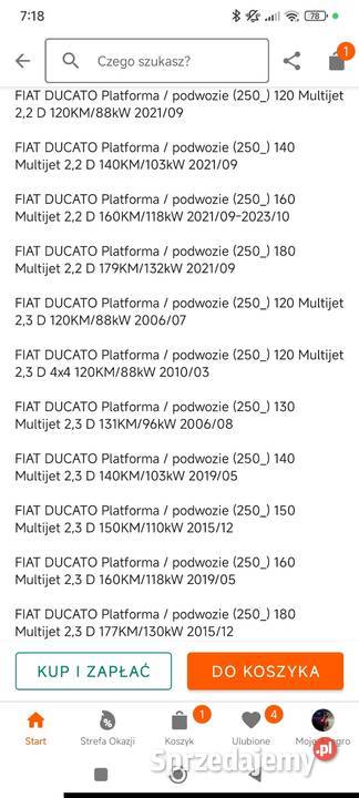 Filtr paliwa pe 9828 fiatAlfa Romeoopel Rzeszów