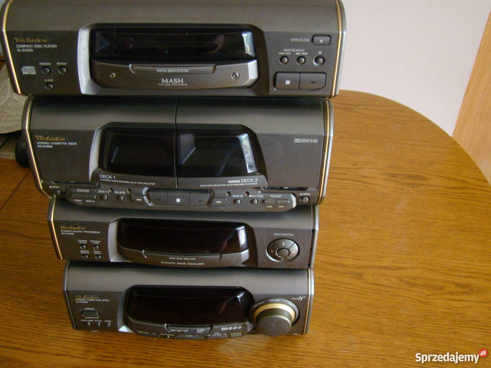 Wieża Technics SAEH 500 glośniki pilot 4