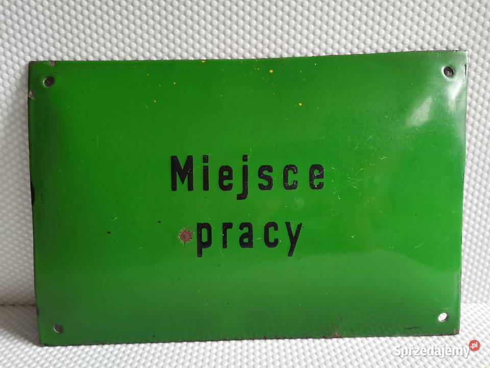 Stara tablica tabliczka informacyjna Miejsce Katowice