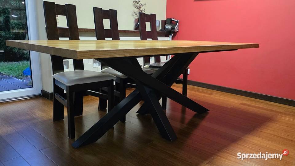 Stół dębowy 200x100 lite drewno dębowe