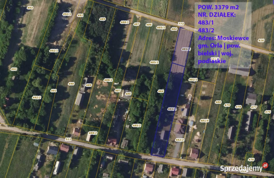 Siedlisko z unikalnym ponad 100 letnim podlaskie Moskiewce