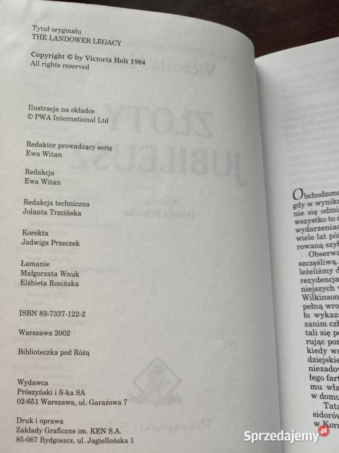 Złoty jubileusz Holt Victoria miękka Kielce