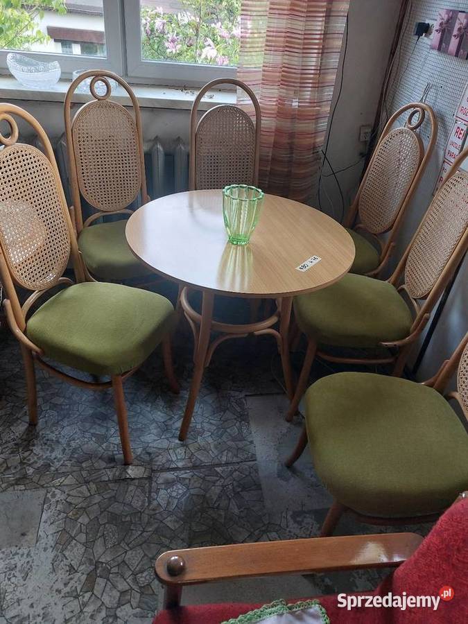 Stół okrągły z krzesłami JAFAMEG Żory