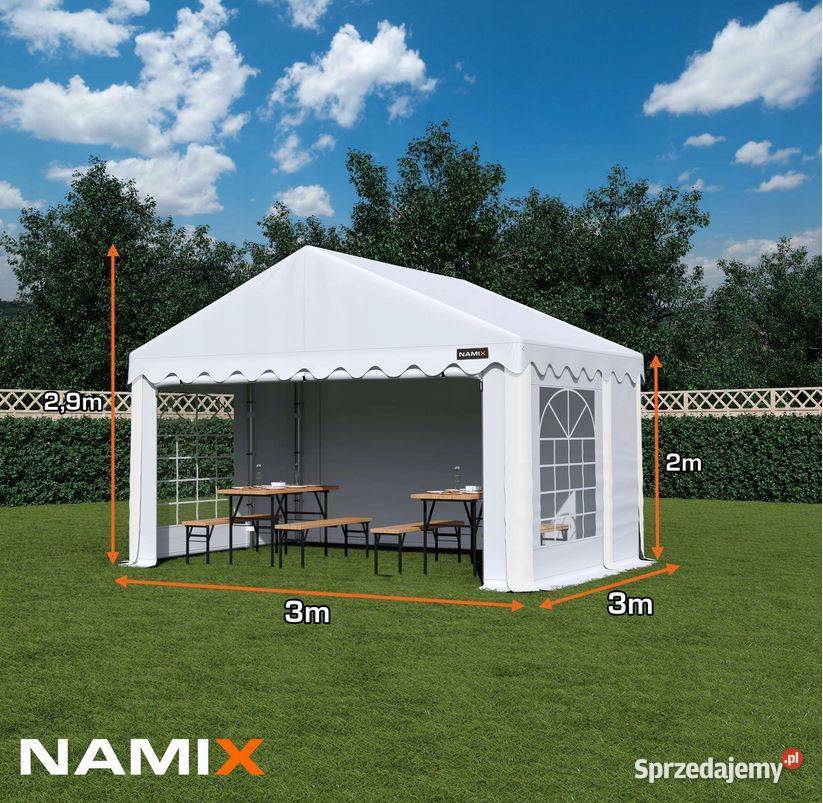 Namiot BASIC 3x3 imprezowy handlowy ogrodowy