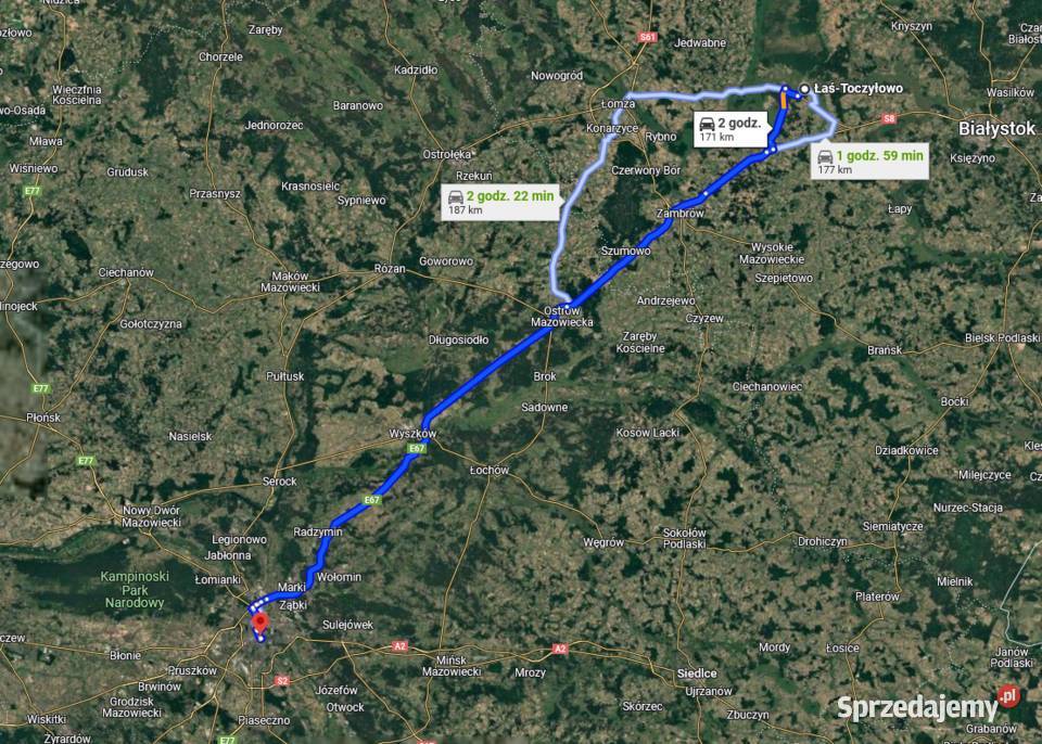Działka Leśna 5006 m2 Łaś Toczyłowo podlaskie Łaś-Toczyłowo