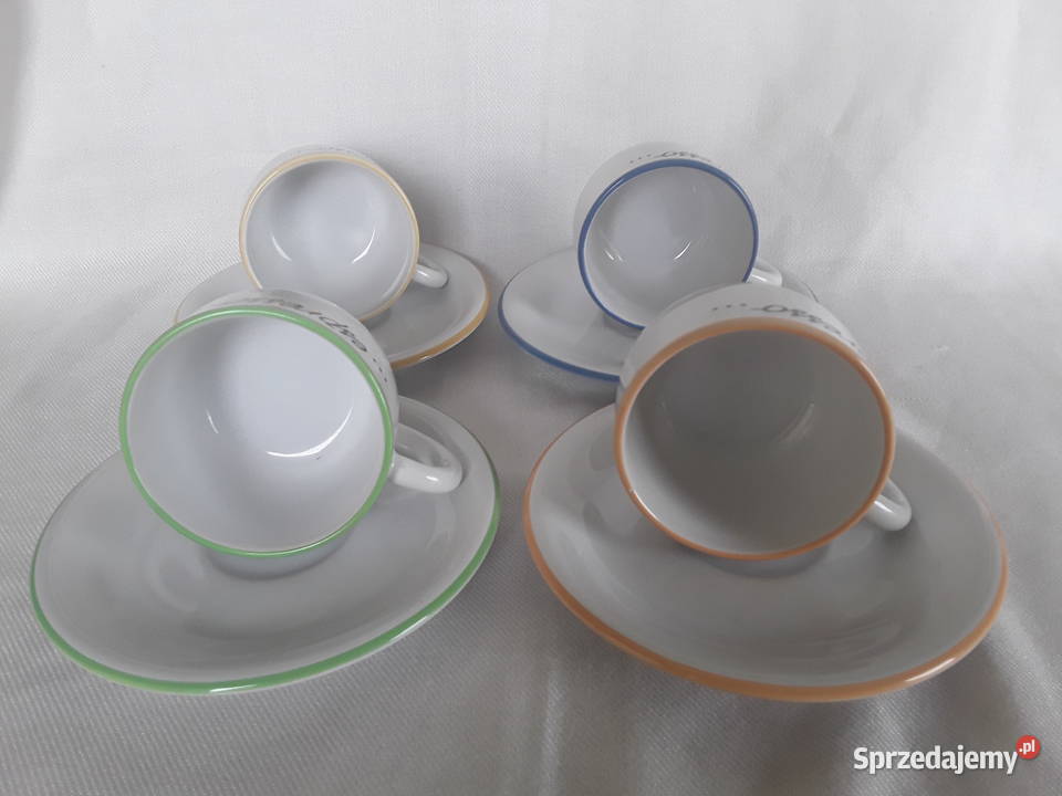 Filiżanka ze spodkiem 4 X ESPRESSO lubelskie Zamość