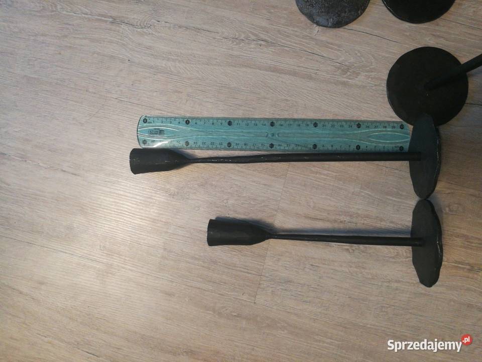 Świeczniki metalowe kute zestaw Choszczno sprzedam