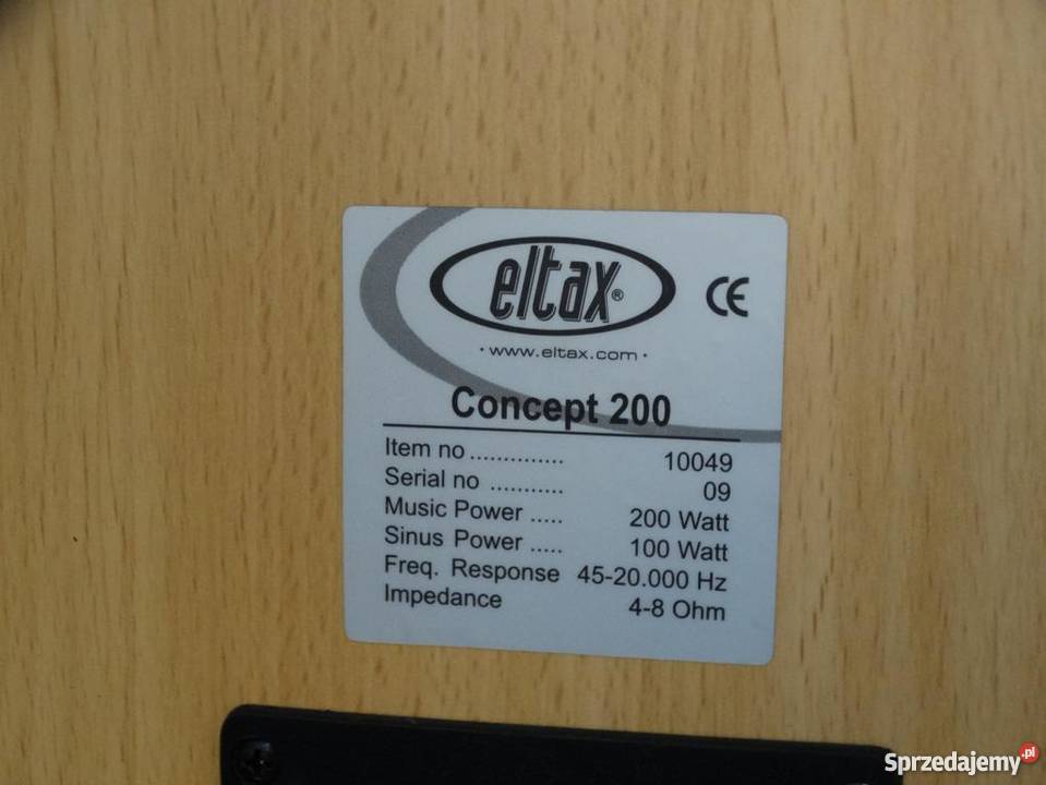 Duńskie kolumny Eltax 2 x 200 wat WYSYŁKA podkarpackie