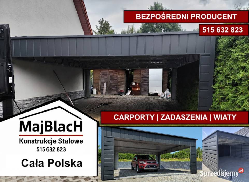 Garaż Blaszany Grafitowy HALA Montaż PRODUCENT Nowy Sącz sprzedam