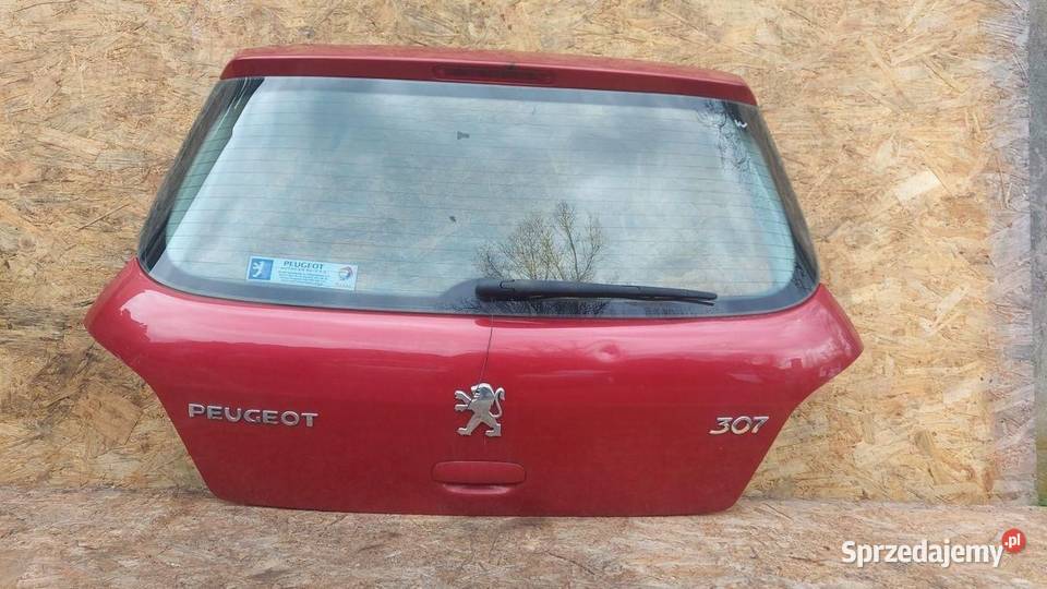 TYLNA KLAPA BAGAŻNIKA TYŁ PEUGEOT 307 HB