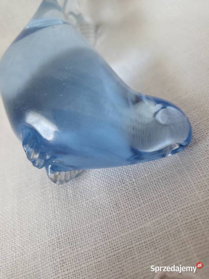 Figurka szkło lite FOCZKA szkło MuranoItalia łódzkie Łódź