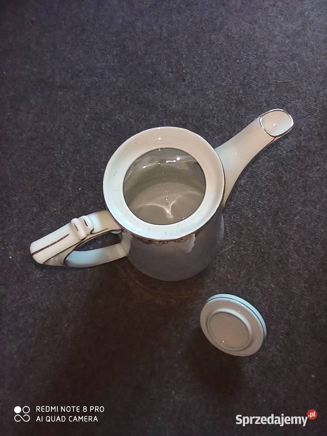 Wielki Dzbanek C T Z Zielonym paskiem Syg z lat Gdańsk