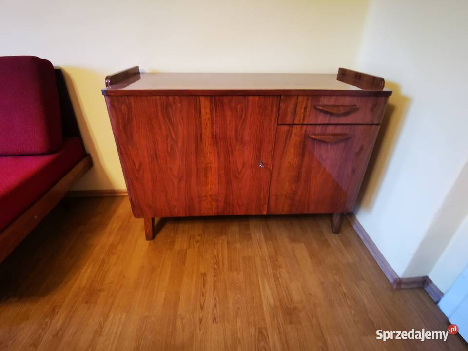 Komplet mebli vintage z czasów PRL Meble Rybnik