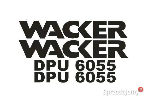 Naklejki oklejenie WACKER DPU 6055 Zamiennik Do maszyn budowlanych sprzedam