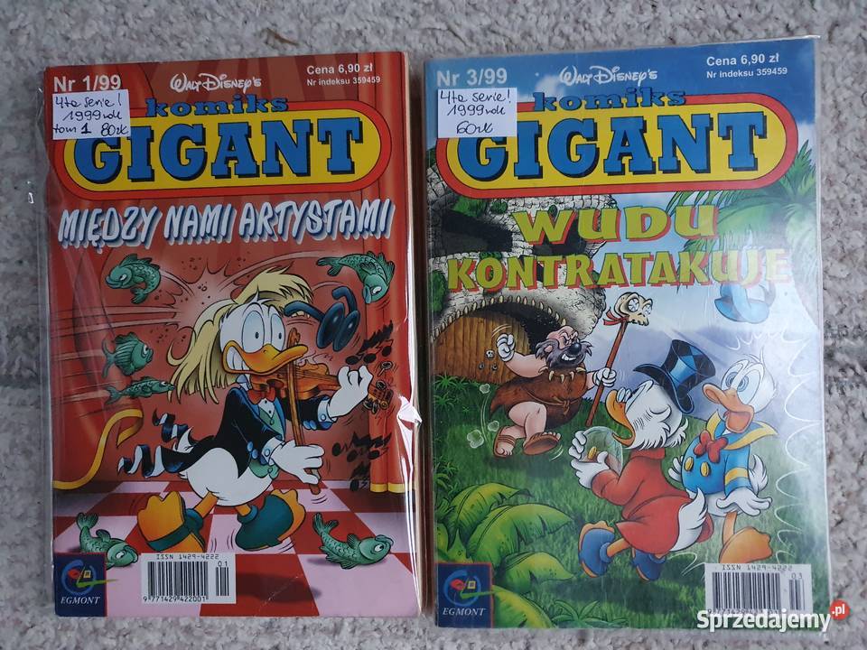 Komiks Gigant zestaw 7 tomów 1999 Gdynia sprzedam