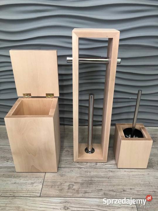 Ekologiczny stojak drewniany na papier toaletowy Dębica sprzedam