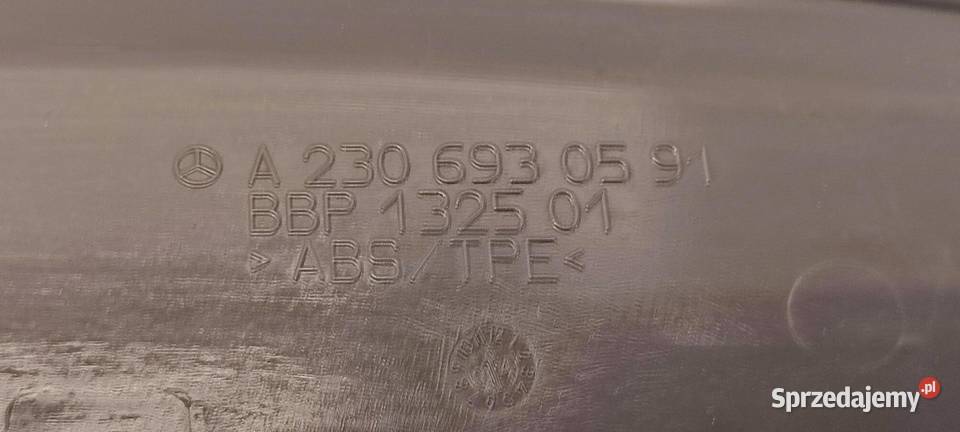 MERCEDES SL R230 OSŁONA ZAWIASU KLAPY LEWA Zawiasy, bolce i prowadnice sprzedam