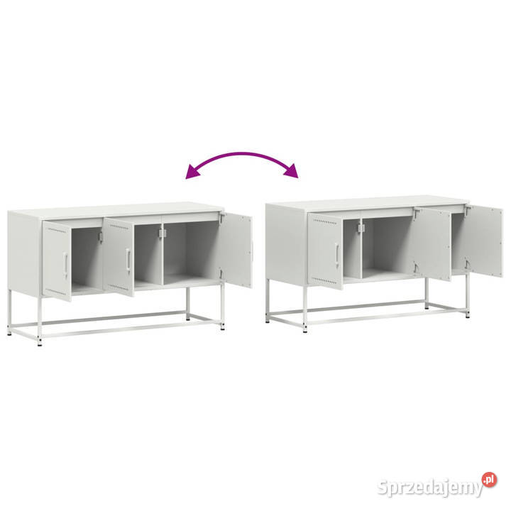 Szafka pod telewizor biała 1005x39x605 stalowa Warszawa