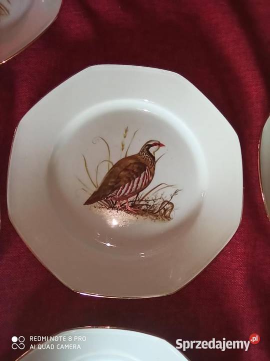 Półmisek z bażantami ze wspaniałej manufaktury Gdańsk