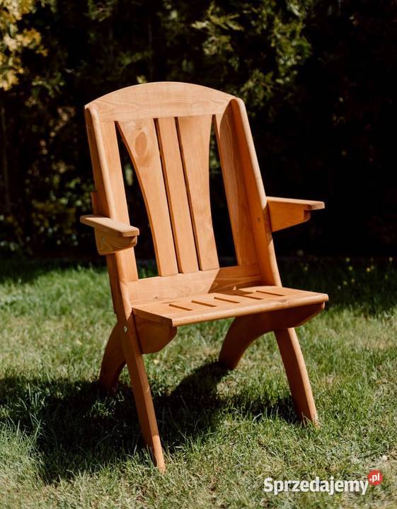 Krzesło ogrodowe drewniane składane, tarasowe X lamel nr 7