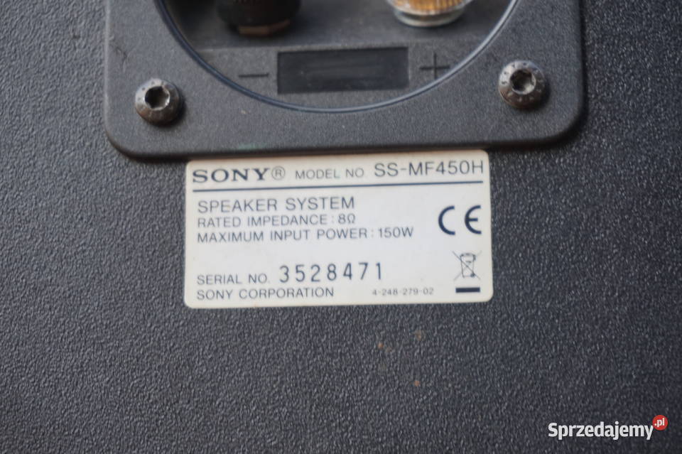 Kolumny podłogowe Stereo Sony SSMF450H Dąbrowa Tarnowska sprzedam