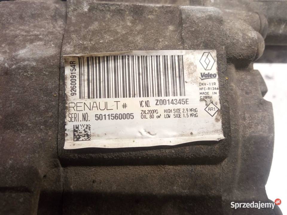 SPRĘŻARKA KLIMATYZACJI 926009154R 15 DCI Dacia osobowe świętokrzyskie sprzedam