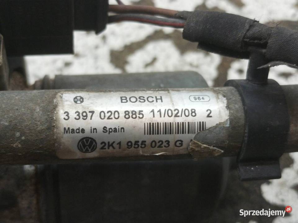 MECHANIZM WYCIERACZEK 2K1955023G VW Volkswagen Rok produkcji 2008