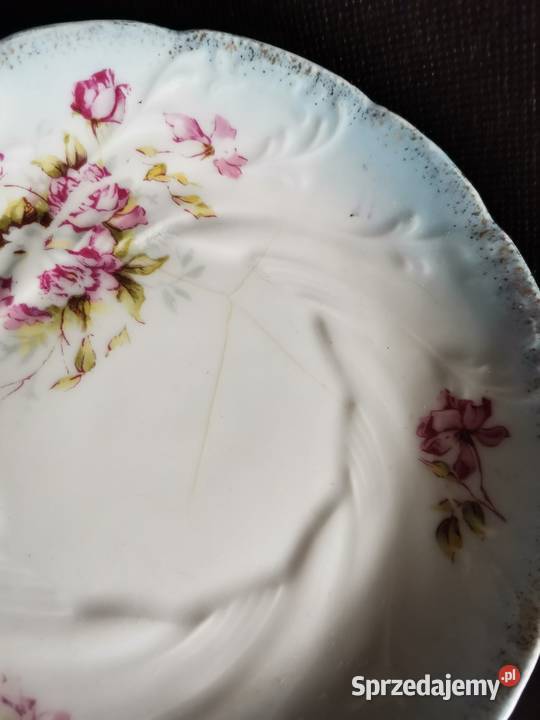 Stara przedwojenna ciekawa porcelana Secesja śląskie Siemianowice Śląskie