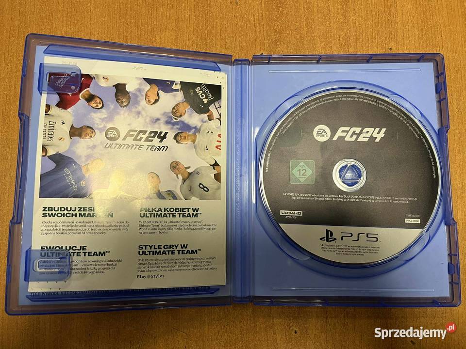 EA Sports FC 24 PlayStation 5 5 pudełkowa warmińsko-mazurskie Elbląg sprzedam