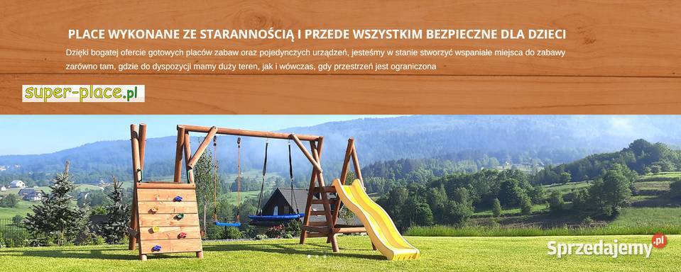 Plac Zabaw do Ogrodu BING WYSOKA Ścianka Ślizg Drewno  Łódź