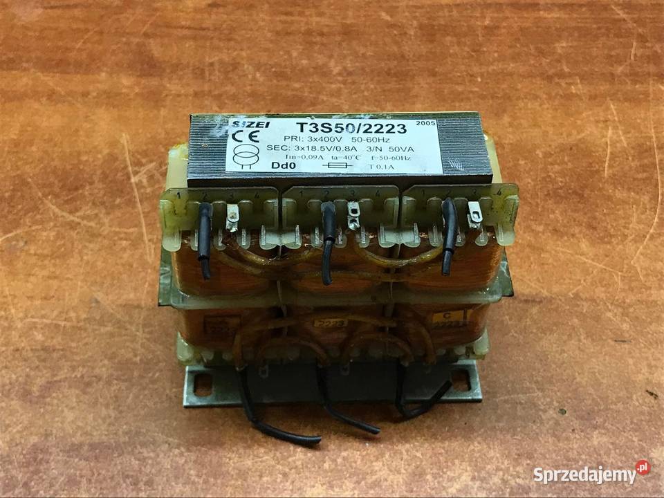 Transformator 3F 3 fazowy 3x400V 3x185V 08A 50VA Gliwice