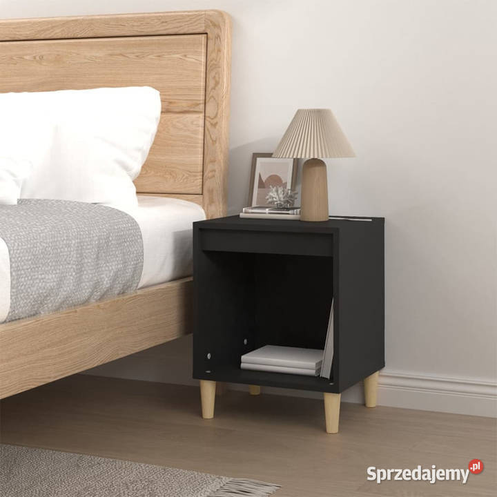 Szafka nocna czarny 40x35x50 materiał Warszawa