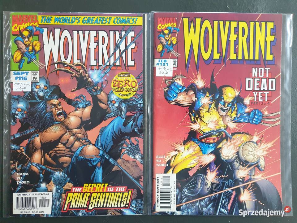 Wolverine 11 oryginalnych komiksów Marvel USA Gdynia sprzedam
