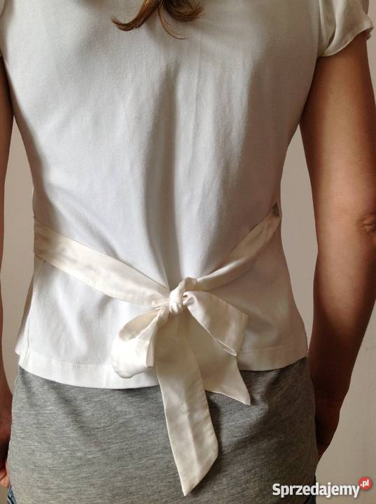 Bluzka biała z falbankami Simple śląskie Częstochowa