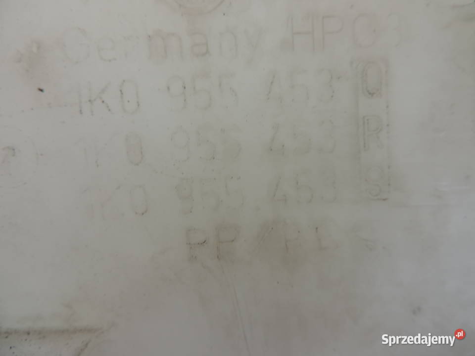 ZBIORNICZEK SPRYSKIWACZY SEAT ALTEA 1K0955453 małopolskie Nowy Sącz sprzedam