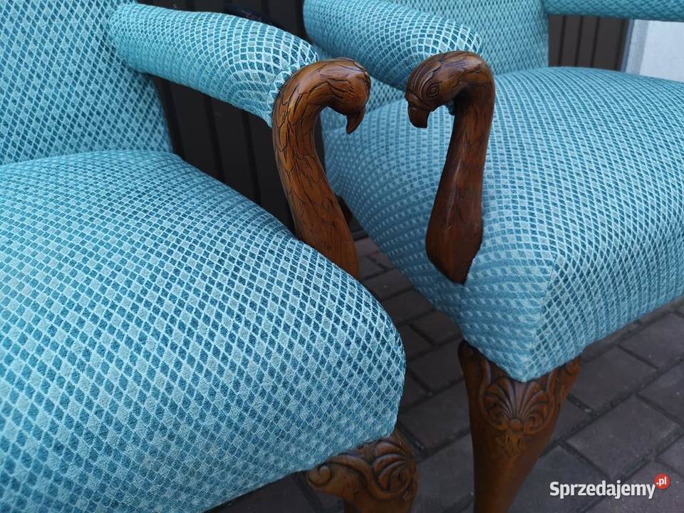 Stary Tron Fotel Krzesło Gabinetowe Antyk Meble Swarzędz