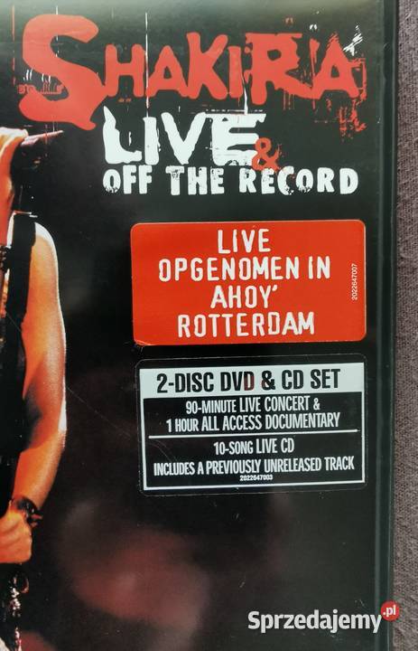 Shakira Live off The Record DVDCD Super stan łódzkie Łódź sprzedam