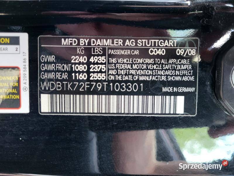 CLK 550 V8 55l 388 M 273 KE 55Bez korozji Warszawa