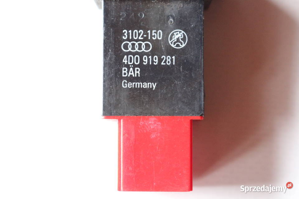 AUDI A8 D2 LIFT PRZEŁĄCZNIK PDC PARKTRONIC panele sterowania, przełączniki Wyposażenie wnętrza Prochowice