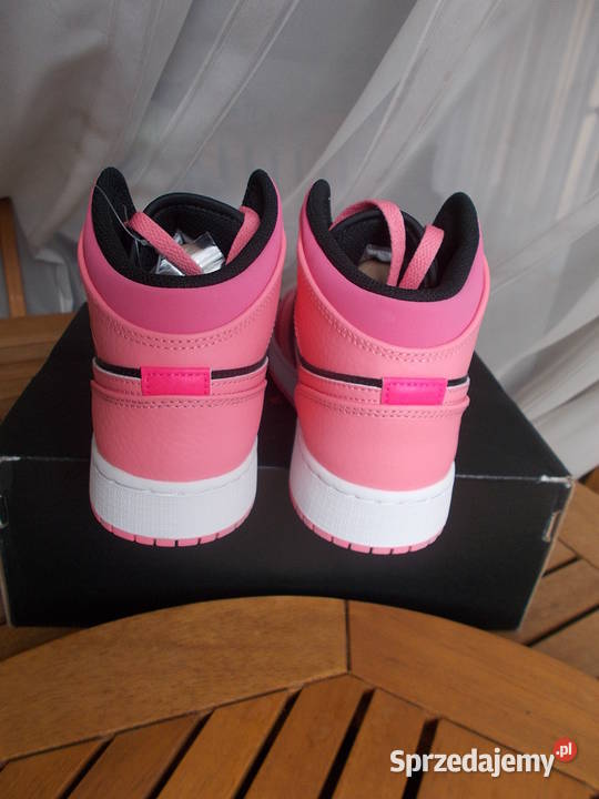 Eur 38 Nike Jordan 1 Mid Coral Chalk Rush Pink