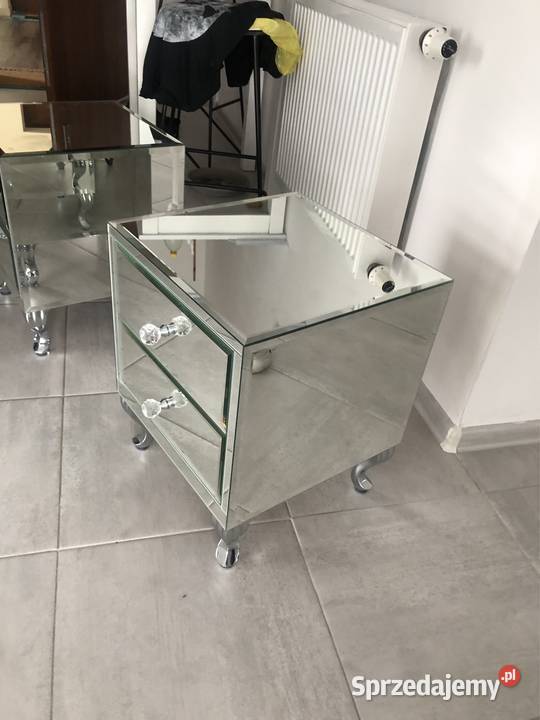 Stolik nocny lustrzany glamour z lustra Ludwik Nocne Kępno sprzedam