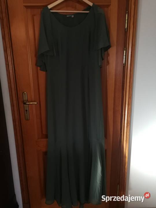 Zielona wyjściowa imprezowa sukienka wyższej śląskie Kuźnia Raciborska