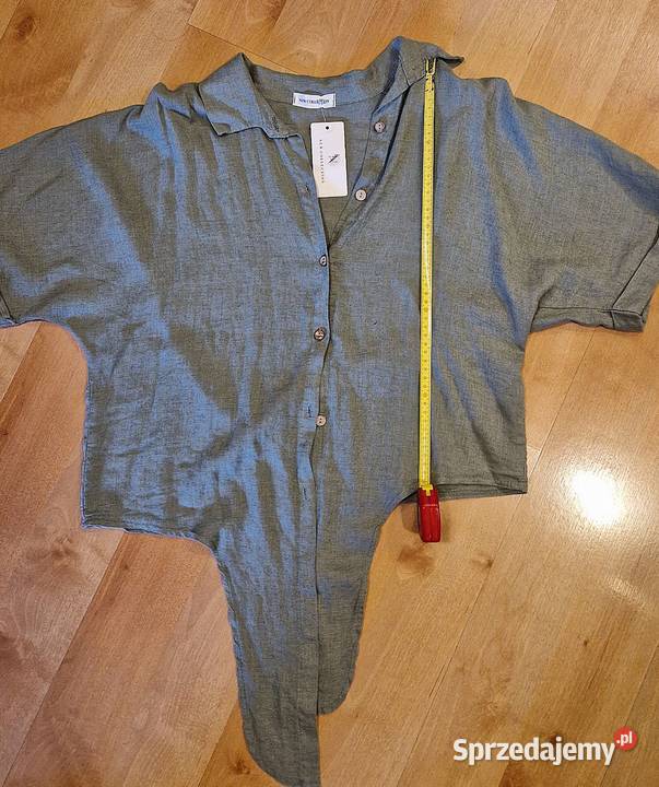 Koszula Collection L XL nowa z metką lniana 3/4 lubelskie Lublin sprzedam