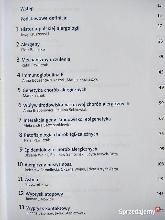 Alergologia medycyna akademickie książki miękka Warszawa